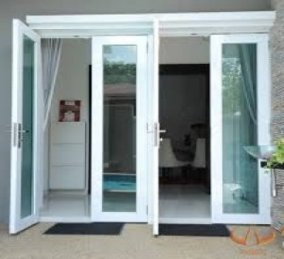 Mẫu cửa nhôm kính cường lực đẹp