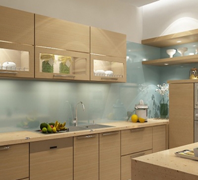 Lắp đặt tủ kính, kính màu ốp tường trang trí đẹp