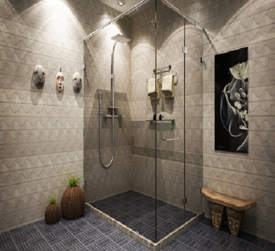 Phòng tắm kính đứng cho khách sạn